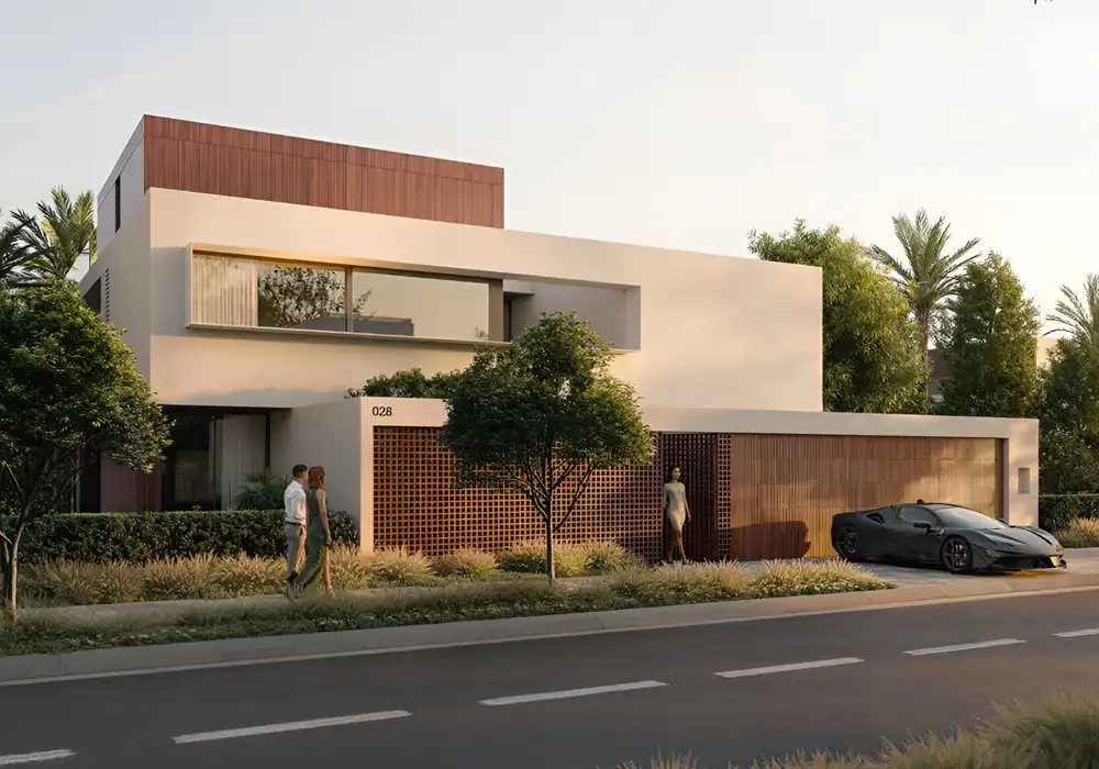 Modern house with sleek design